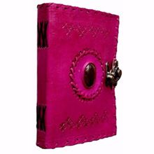 Embossed Pink Leather Diary