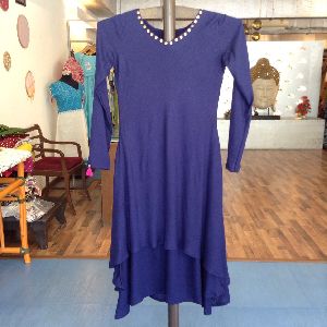 Navy Blue Layered Dress