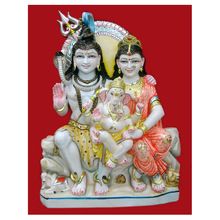 Lord Marble Shiv Parvati Statues