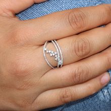 Unique Design Pave Diamond Ring