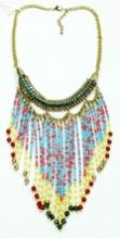 Wild Fringe Beaded Necklace