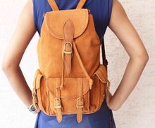 Suede Leather Backpack