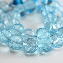 Blue Topaz Faceted Beads
