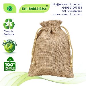 Jute Drawstring Bag