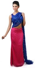 Pink Cat Saree