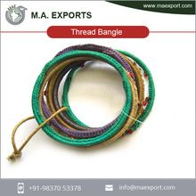 Multicolour Thread Bangles Set