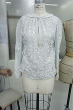 womens hand worked collar top