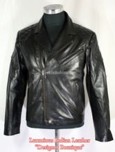 sheep leather racer jacket