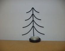 wall metal tree candle holder