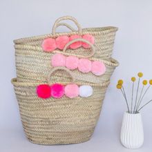 Woven Natural Straw Basket