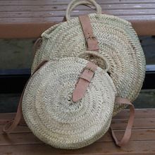 Woven straw bag