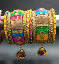 Silk Thread Handwoven Bangles