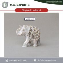 Stone Made Undercut Elephant