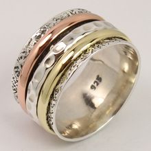 THREE TONE Spinner Ring