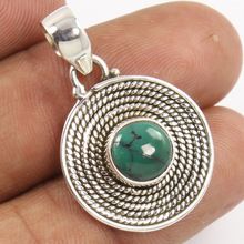 TIBETAN TURQUOISE Gemstone Pendant