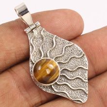 TIGER'S EYE Round Gems Pendant