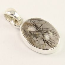 TOURMALATED QUARTZ Gemstone Pendant