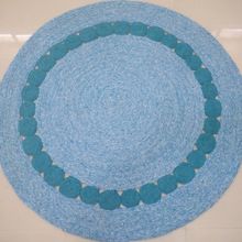 Wool and Polypropylene Braided Rug