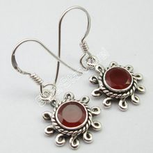 ROUND CUT CARNELIAN TRADITIONAL INEXPENSIVE Earrings