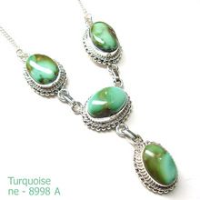 Turquoise semi precious stone necklace