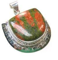 Unakite Gemstone Pendants