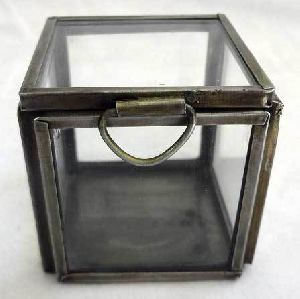 Glass and Iron Storage Box
