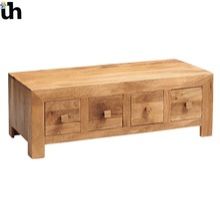 Toko Light Mango 8 Drawer Coffee Table