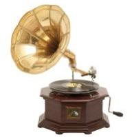 Wooden Beautiful Six Corner Gramophone