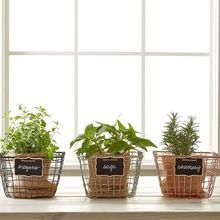 WIRE BASKETS WITH BLACK BOARD