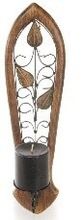 Wall Leaf Design Candle stand