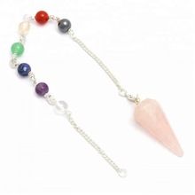 stone Rose Quartz Pendulum