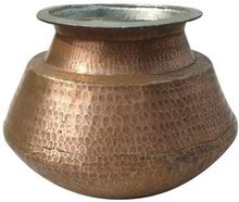 Copper Deghra Large Indian Cooking Pot