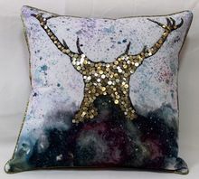 Water Paint Art Cotton Cushion Cover