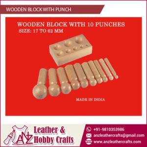 Wooden Block with Punch