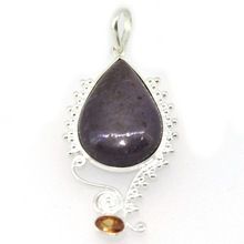 Sugilite Gemstone Colored Fashion Pendant