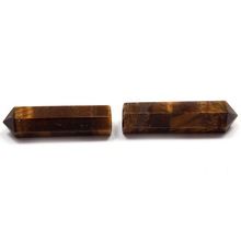 Tiger-Eye Pointed Cutting Pencil Shape Loose-Stone