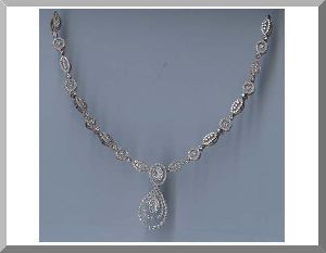 Luxury Diamond Drop Necklace Set