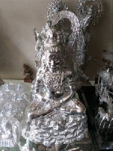 Shiva Silver Statue