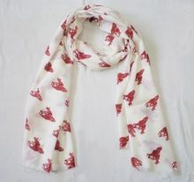 Cashmere Wool Horse print scarf