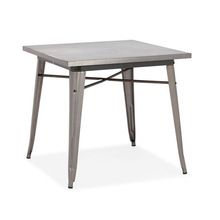 Steel Finish Portable Coffee Table