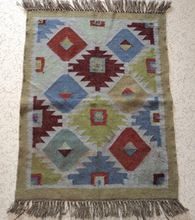 Moroccan Berber Patchwork Hand Woven Kilim Wool Rug Carpet