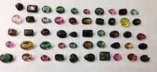 Natural Watermelon tourmaline loose Faceted gemstones