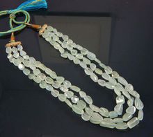 Nuggets Aquamarine uneven shape Smooth tumble beads
