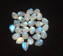 Rainbow Moonstone Pear Calibrated Cabochon