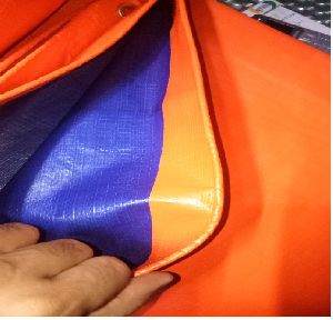 170 GSM TARPAULIN (Orange/Blue)