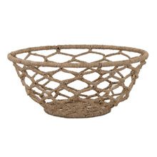 Storage Wire Basket with Rope Woven work