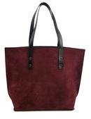 Wine Red Color Designer Pure Leather Handbag