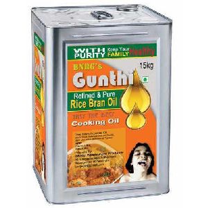 15 Litre Gunthi Refined Rice Bran Oil