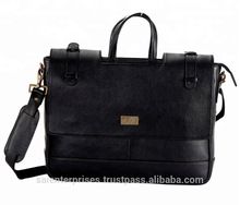 Sleek Leather Laptop Bag