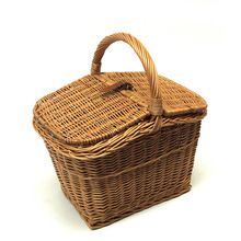 Wooden Bamboo And Wicker Basket